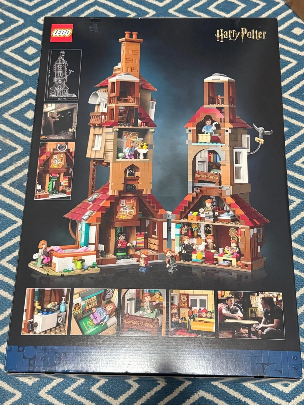 Lego Harry Potter The Burrow with Red and Tan Accents